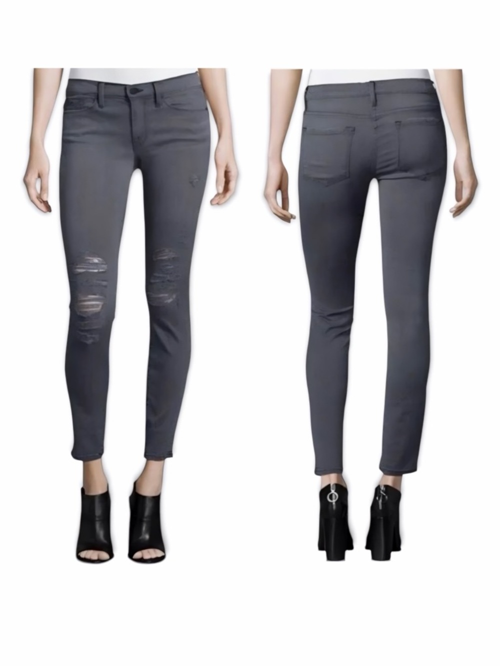 Frame Denim Le Skinny de Jeanne Jeans in Greys Inn